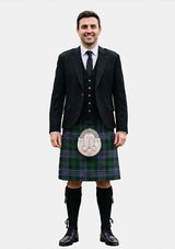 Traditional_Hughes_tartan_2599_Kilt_and_Argyle_Jacket_Kilt_Outfits_front_image