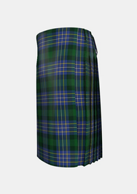 Traditional_Hughes_tartan_2599_left_image_with_pleated_design_and_adjustable_buckles_for_men
