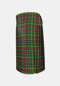 Traditional_Hunter_Wilsons_Tartan_1866_kilt_left_image_with_pleated_design_and_adjustable_buckles_for_men
