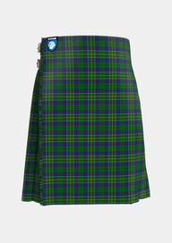 Traditional_Hunter_of_Hunterston_Tartan_719_kilt_front_image_with_pleated_design_and_adjustable_buckles_for_men