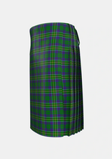 Traditional_Hunter_of_Hunterston_Tartan_719_kilt_left_image_with_pleated_design_and_adjustable_buckles_for_men