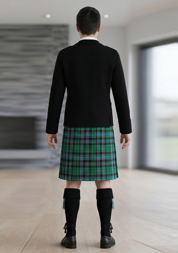 Traditional_Hunter_tartan_Kilt_and_Argyle_Jacket_Kilt_Outfit_back_image
