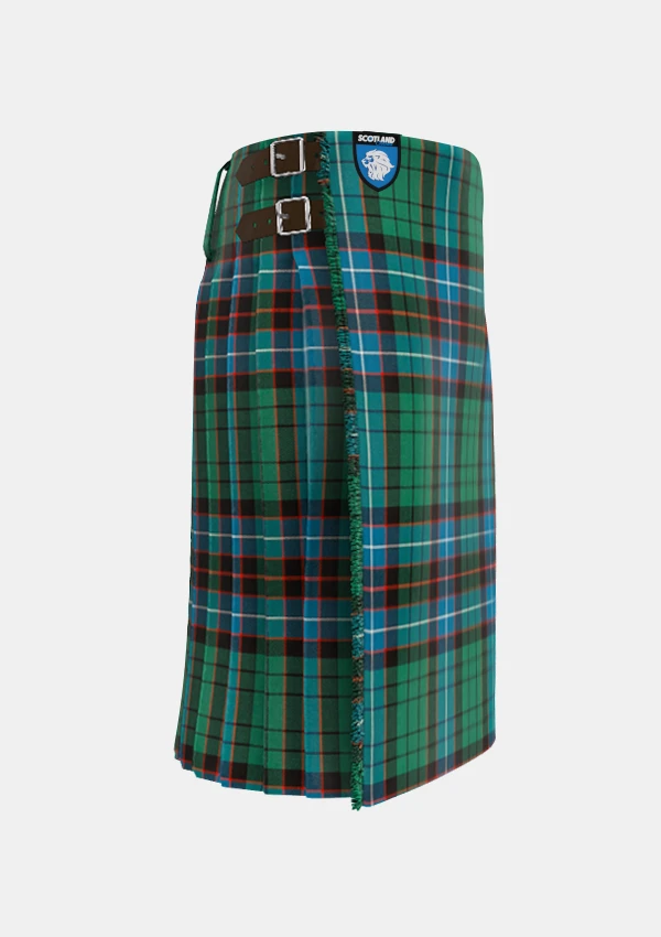 Traditional_Hunter_tartan_right_image_with_pleated_design_and_adjustable_buckles_for_men