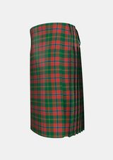 Traditional_Hutcheson_Tartan_kilt_3808_left_image_with_pleated_design_and_adjustable_buckles_for_men