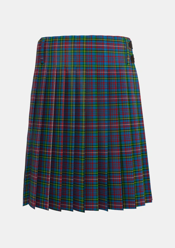 Traditional_Hyndman_Tartan_2134_kilt_back_image_with_pleated_design_and_adjustable_buckles_for_men