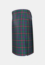 Traditional_Hyndman_Tartan_2134_kilt_left_image_with_pleated_design_and_adjustable_buckles_for_men