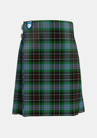 Traditional_Hyslop_Hunting_Tartan_kilt_front_image_with_pleated_design_and_adjustable_buckles_for_men