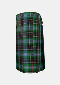 Traditional_Hyslop_Hunting_Tartan_kilt_left_image_with_pleated_design_and_adjustable_buckles_for_men