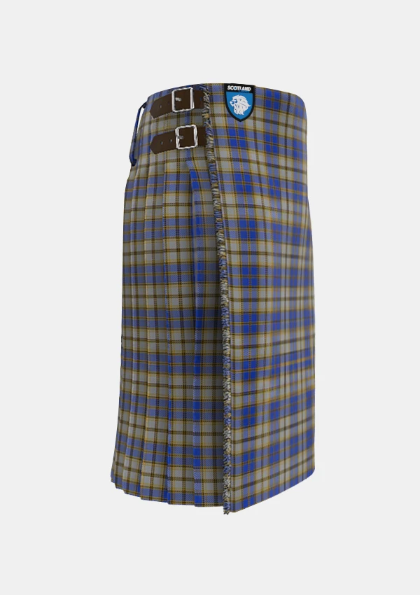 Traditional_Independence_Tartan_kilt_right_image_with_pleated_design_and_adjustable_buckles_for_men