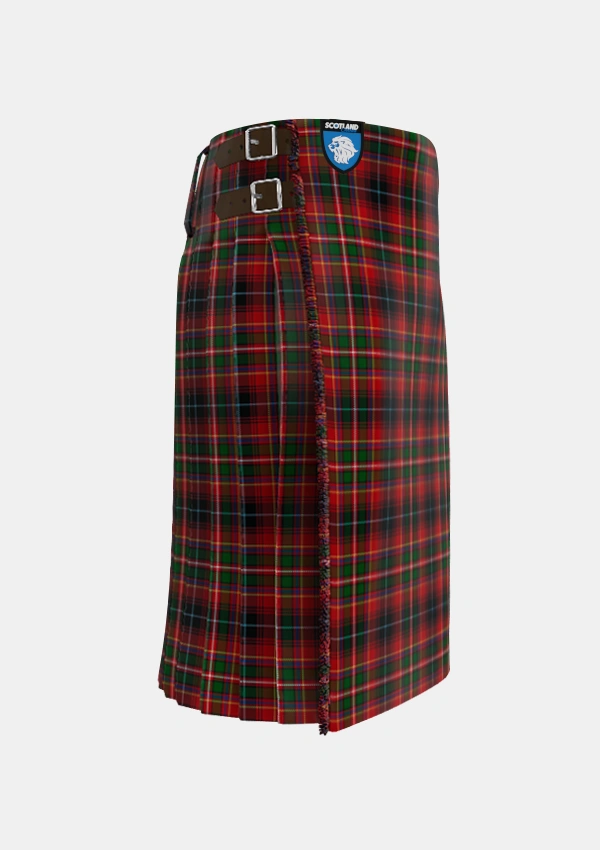 Traditional_Innes_of_Moray_Tartan_3387_kilt_right_image_with_pleated_design_and_adjustable_buckles_for_men