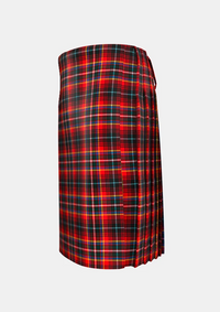 Traditional_Innes_tartan_left_image_with_pleated_design_and_adjustable_buckles_for_men