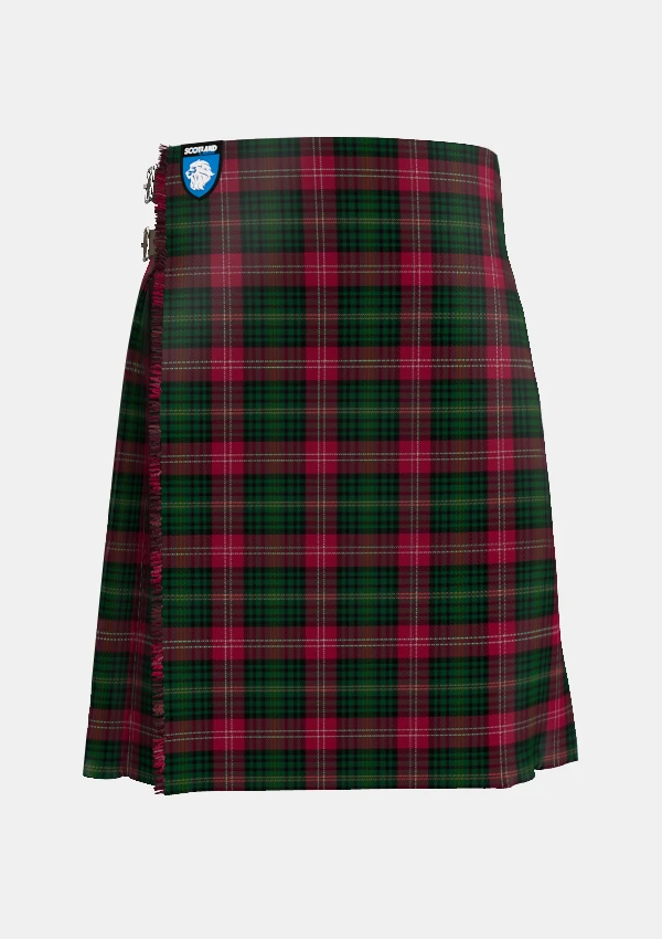 Traditional_Iona_tartan_6858_kilt_front_image_with_pleated_design_and_adjustable_buckles_for_men