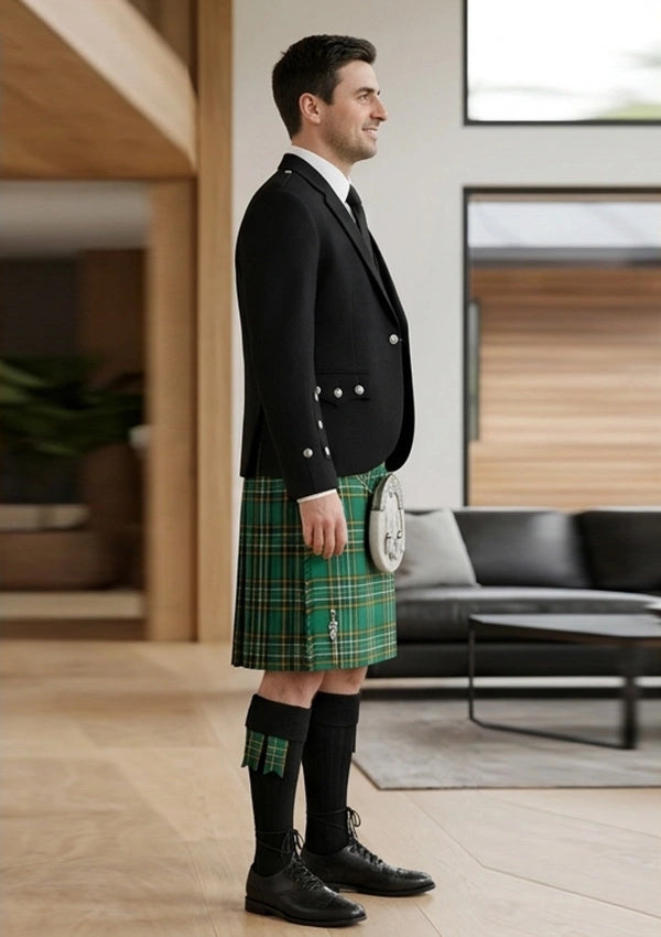 Traditional_Irish_National_tartan_Kilt_and_Argyle_Jacket_Kilt_Outfit_right_image