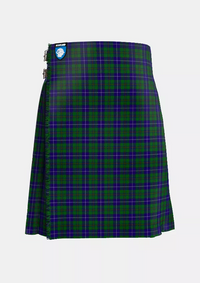 Traditional_Irving_of_Bonshaw_Tower_Tartan_2490_kilt_front_image_with_pleated_design_and_adjustable_buckles_for_men
