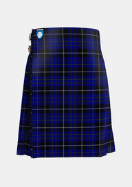 Traditional_Island_of_Barbados_Tartan_kilt_front_image_with_pleated_design_and_adjustable_buckles_for_men