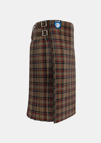 Traditional_Islay_Tartan_kilt_5280_right_image_with_pleated_design_and_adjustable_buckles_for_men