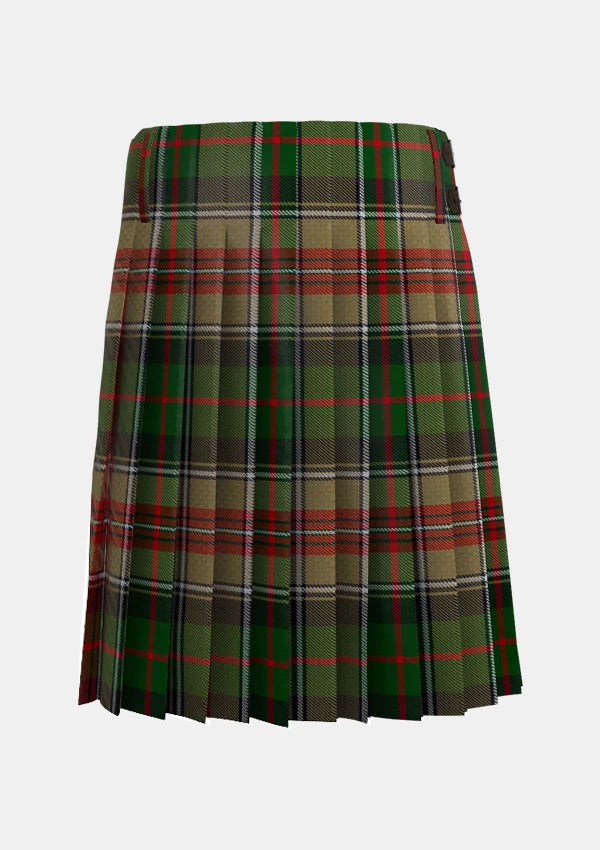 Traditional_Johnson_J_M_Tartan_5286_kilt_back_image_with_pleated_design_and_adjustable_buckles_for_men