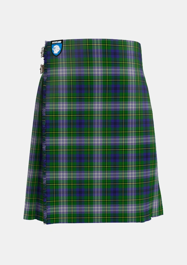 Traditional_Johnston_Dress_Dalgleish_Tartan_5308_kilt_front_image_with_pleated_design_and_adjustable_buckles_for_men
