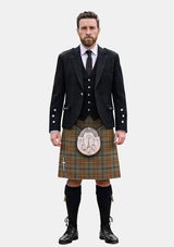 Traditional_Johnstone_Weathered_Tartan_Kilt_and_Argyle_Jacket_Kilt_Outfits_front_image