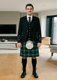 Traditional_Johnstone_tartan_Kilt_and_Argyle_Jacket_Kilt_Outfit_front_image
