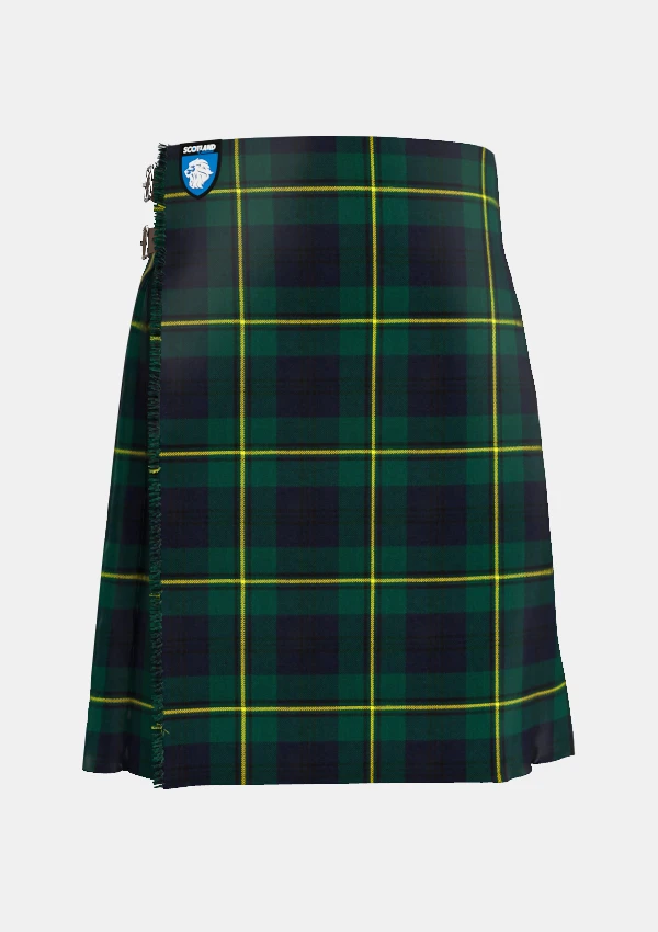 Traditional_Johnstone_tartan_front_image_with_pleated_design_and_adjustable_buckles_for_men