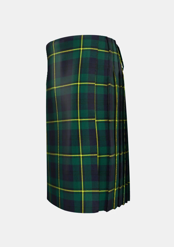 Traditional_Johnstone_tartan_left_image_with_pleated_design_and_adjustable_buckles_for_men