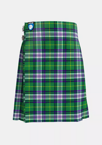 Traditional_Jones_Welsh_Tartan_kilt_front_image_with_pleated_design_and_adjustable_buckles_for_men