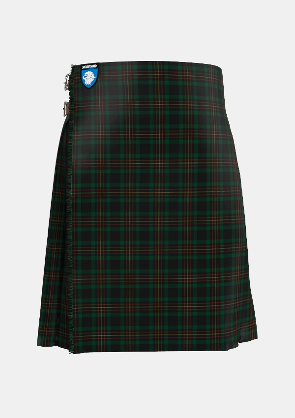 Traditional_Kalkofen_Tartan_3816_kilt_front_image_with_pleated_design_and_adjustable_buckles_for_men