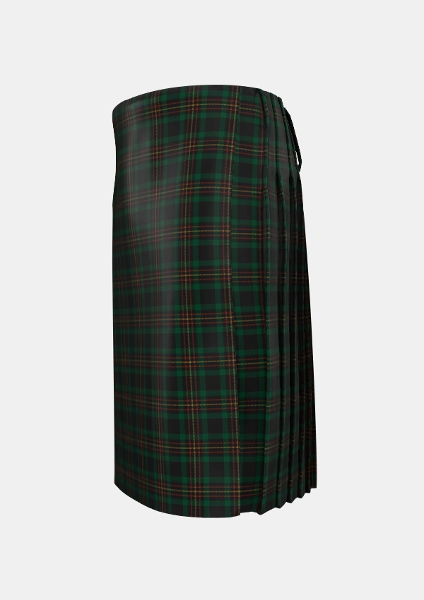Traditional_Kalkofen_Tartan_3816_kilt_left_image_with_pleated_design_and_adjustable_buckles_for_men