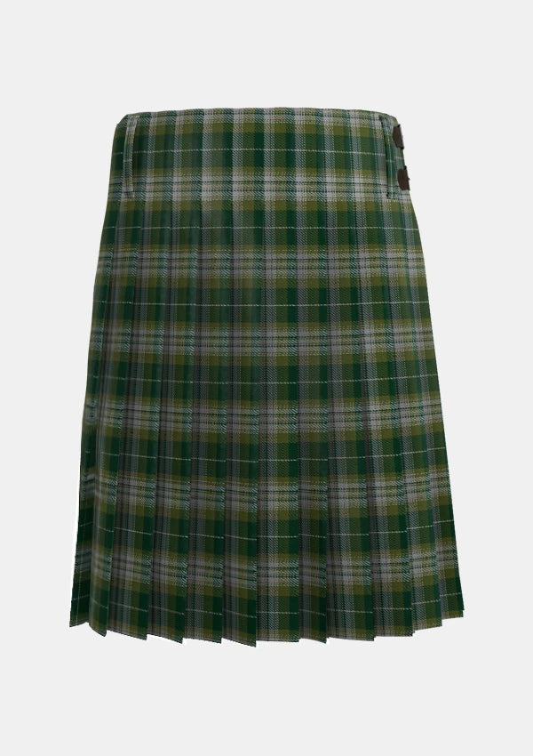 Traditional_Kelso_Tartan_kilt_back_image_with_pleated_design_and_adjustable_buckles_for_men