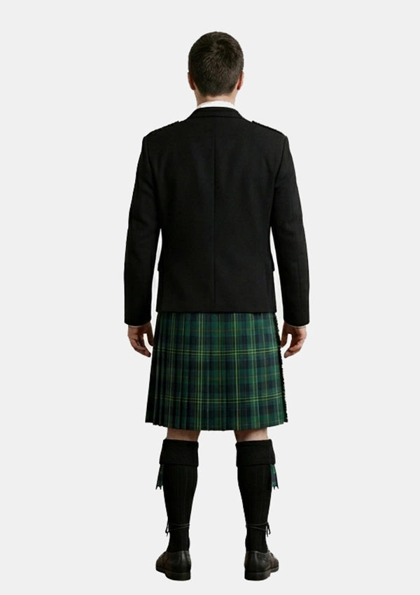 Traditional_Kennedy_tartan_Kilt_and_Argyle_Jacket_Kilt_Outfits_back_image
