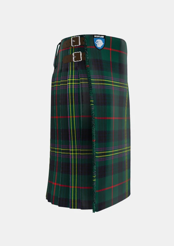 Traditional_Kennedy_tartan_right_image_with_pleated_design_and_adjustable_buckles_for_men
