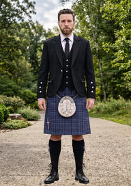 Traditional_Kennewell_Tartan_10039_Kilt_and_Argyle_Jacket_Kilt_Outfit_front_image