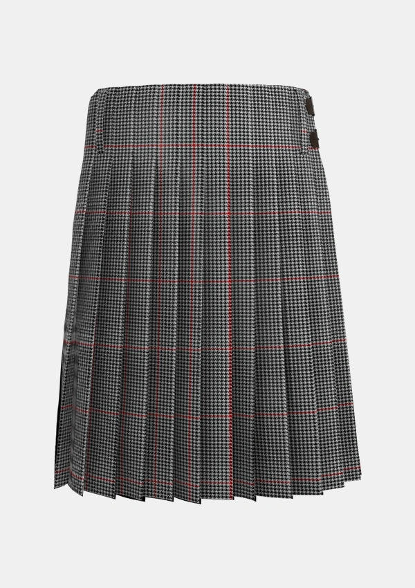 Traditional_Kerr_Shepherds_Plaid_Tartan_3936_kilt_back_image_with_pleated_design_and_adjustable_buckles_for_men