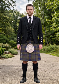Traditional_Kildare_County_Tartan_2262_Kilt_and_Argyle_Jacket_Kilt_Outfit_front_image