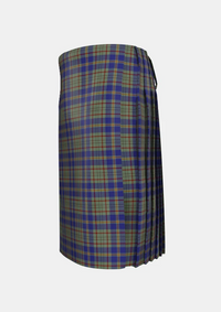 Traditional_Kildare_County_Tartan_2262_kilt_left_image_with_pleated_design_and_adjustable_buckles_for_men
