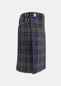 Traditional_Kildare_County_Tartan_2262_kilt_right_image_with_pleated_design_and_adjustable_buckles_for_men