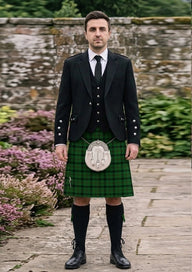 Traditional_Kincaid_Tartan_1106_Kilt_and_Argyle_Jacket_Kilt_Outfit_front_image