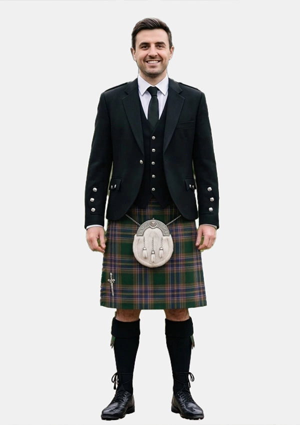 Traditional_Knox_tartan_7555_Kilt_and_Argyle_Jacket_Kilt_Outfits_front_image