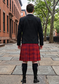 Traditional_Kyle_Blue_Tartan_3616_Kilt_and_Argyle_Jacket_Kilt_Outfit_back_image