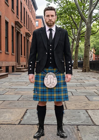 Traditional_Laing_Tartan_6096_Kilt_and_Argyle_Jacket_Kilt_Outfit_front_image
