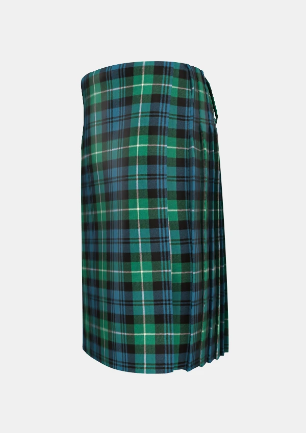 Traditional_Lamont_tartan_left_image_with_pleated_design_and_adjustable_buckles_for_men