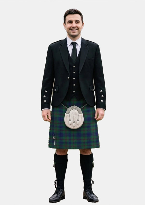 Traditional_Lawrie_Tartan_4219_Kilt_and_Argyle_Jacket_Kilt_Outfits_front_image