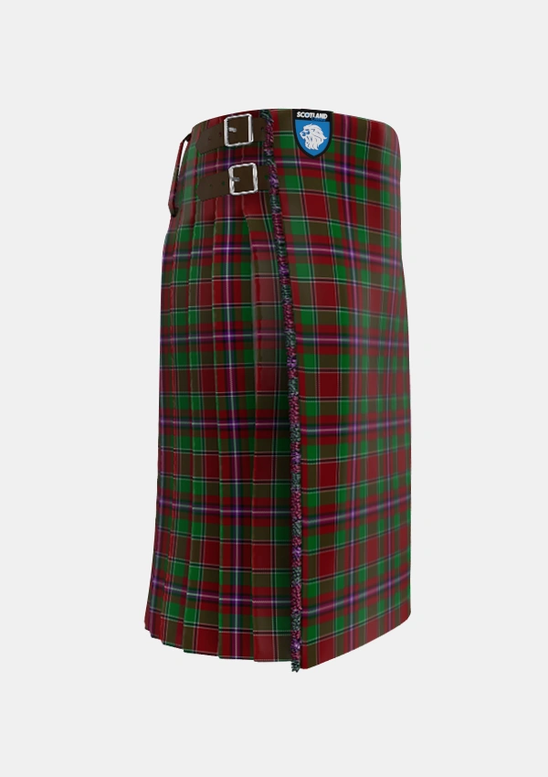 Traditional_Leach_1995_Tartan_2356_kilt_right_image_with_pleated_design_and_adjustable_buckles_for_men