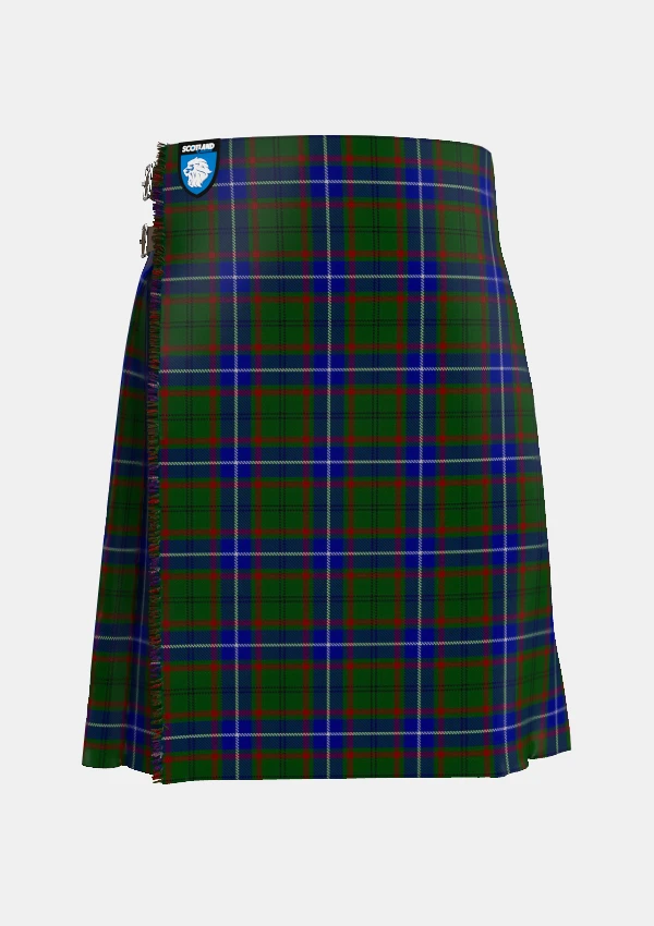 Traditional_Lee_Tartan_kilt_front_image_with_pleated_design_and_adjustable_buckles_for_men