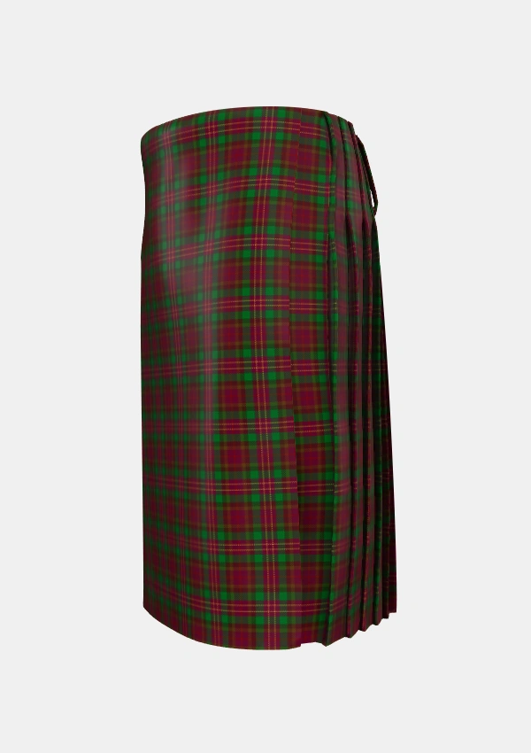 Traditional_Leighton_Personal_Tartan_2483_kilt_left_image_with_pleated_design_and_adjustable_buckles_for_men