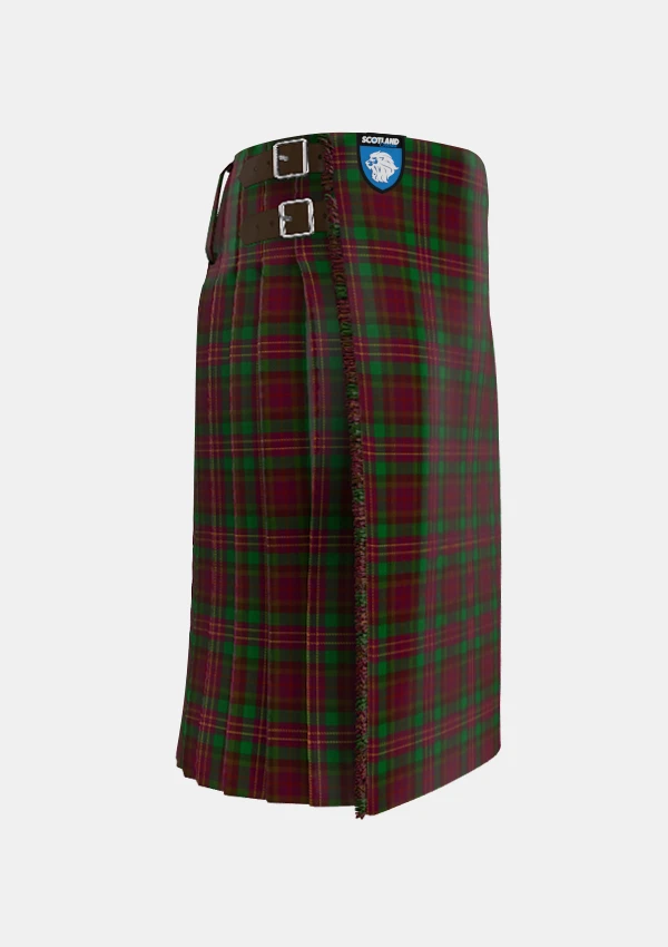 Traditional_Leighton_Tartan_kilt_right_image_with_pleated_design_and_adjustable_buckles_for_men