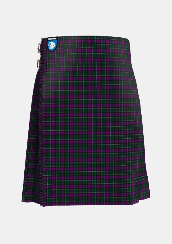 Traditional_Lennie_Tartan_725_kilt_front_image_with_pleated_design_and_adjustable_buckles_for_men