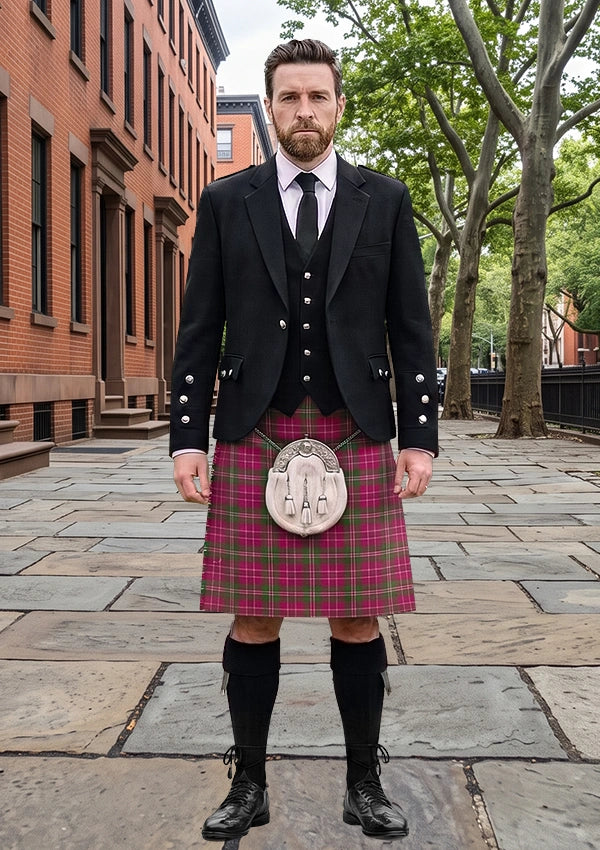 Traditional_Little_Frogs_Tartan_11937_Kilt_and_Argyle_Jacket_Kilt_Outfit_front_image