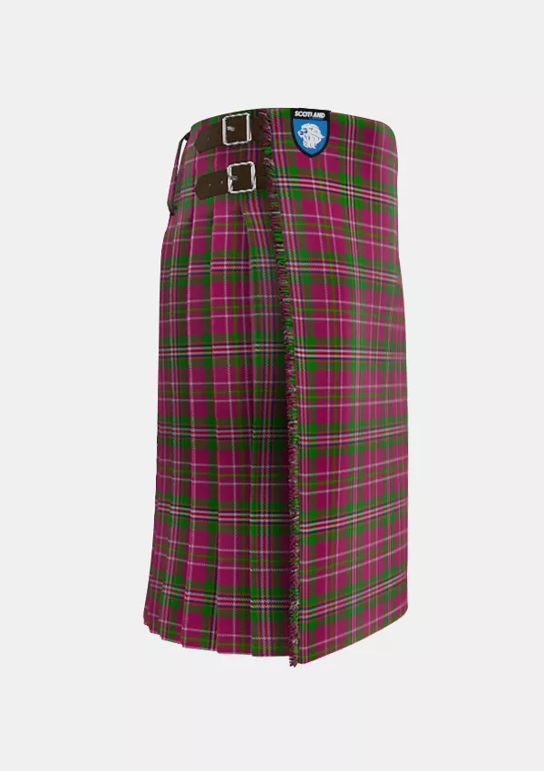 Traditional_Little_Frogs_Tartan_11937_kilt_right_image_with_pleated_design_and_adjustable_buckles_for_men